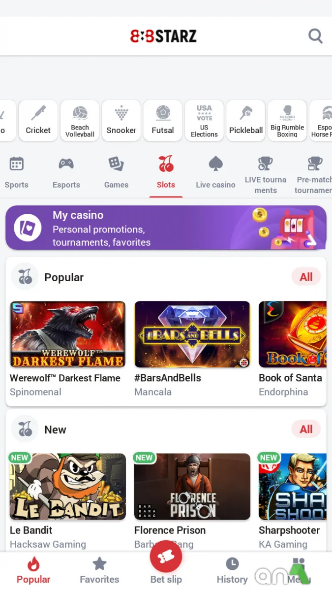Download 888Starz 256.0.5 screenshot
