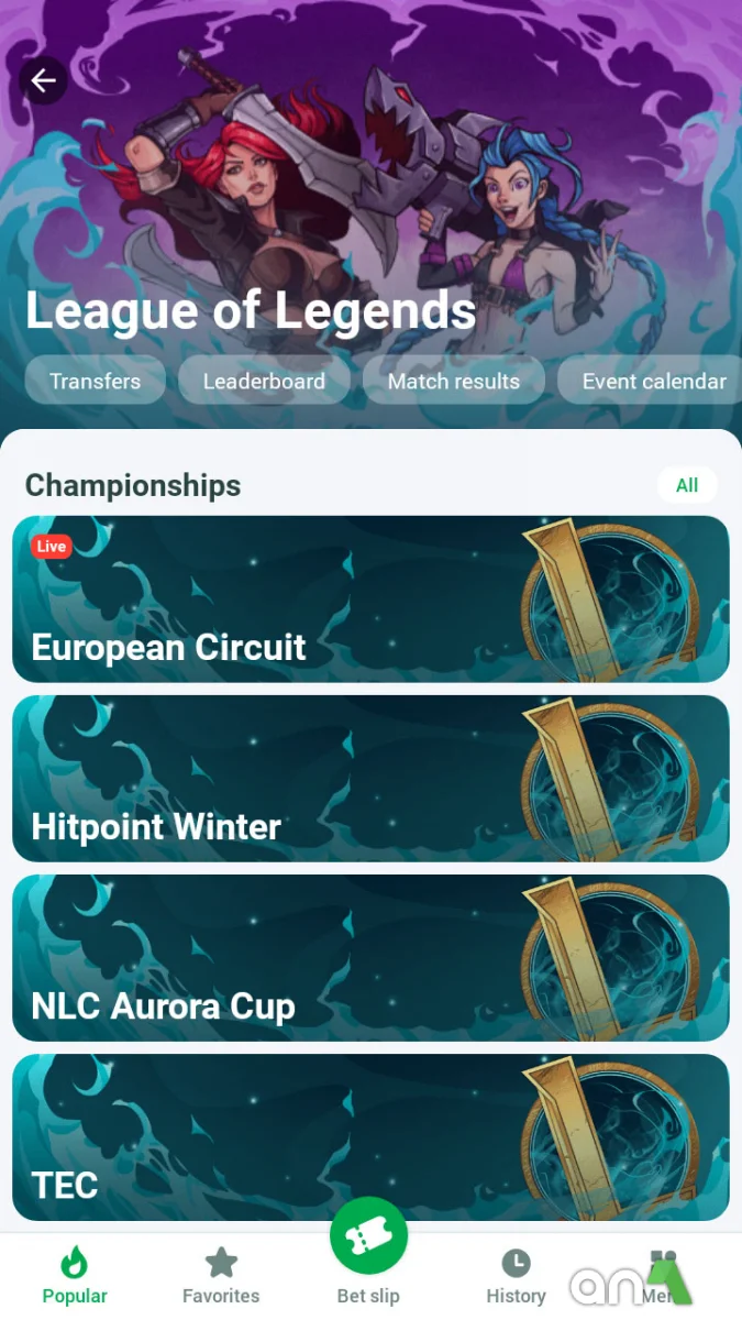 Download Linebet 256.0.4 screenshot