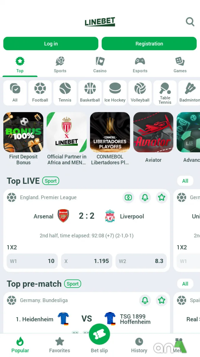 Download Linebet 256.0.4 screenshot