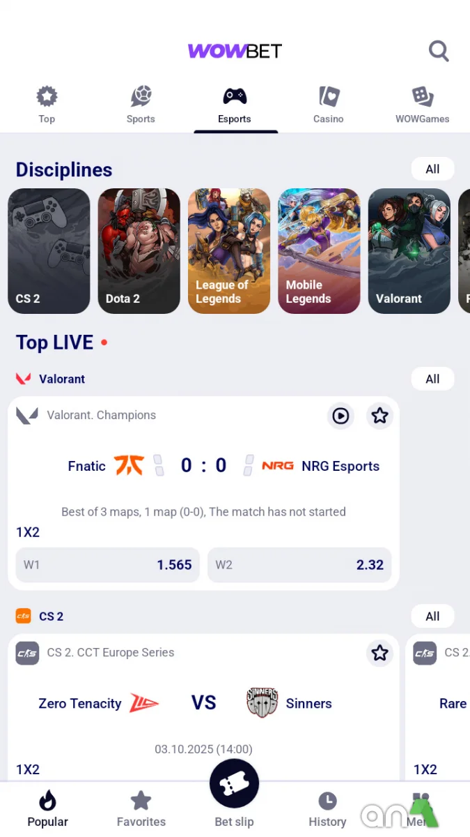 Download Wowbet 256.0.2 screenshot