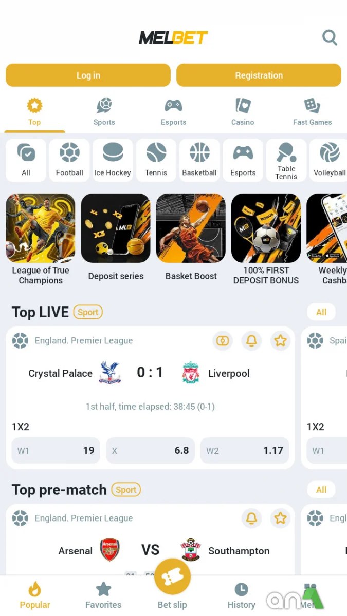 Download MelBet 257.0.5 for Android. screenshot