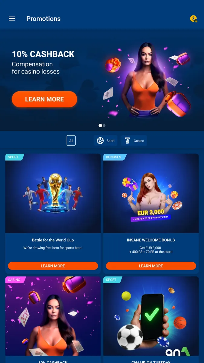 Download MostBet 7.17 screenshot