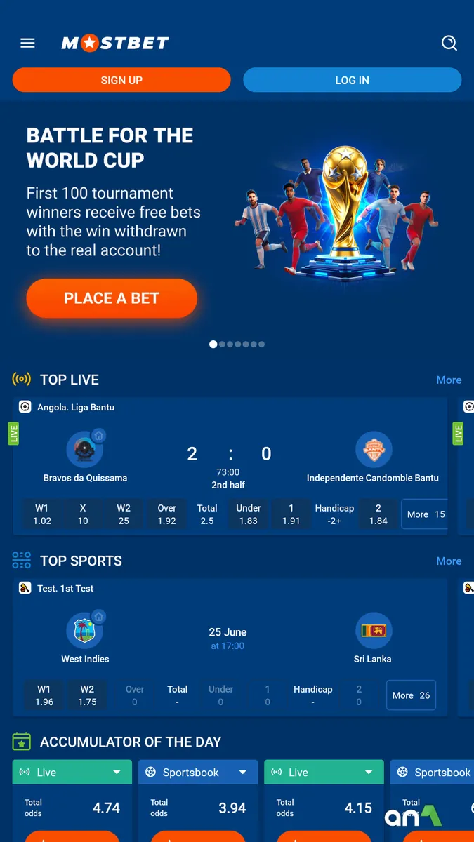 Download MostBet 7.17 screenshot